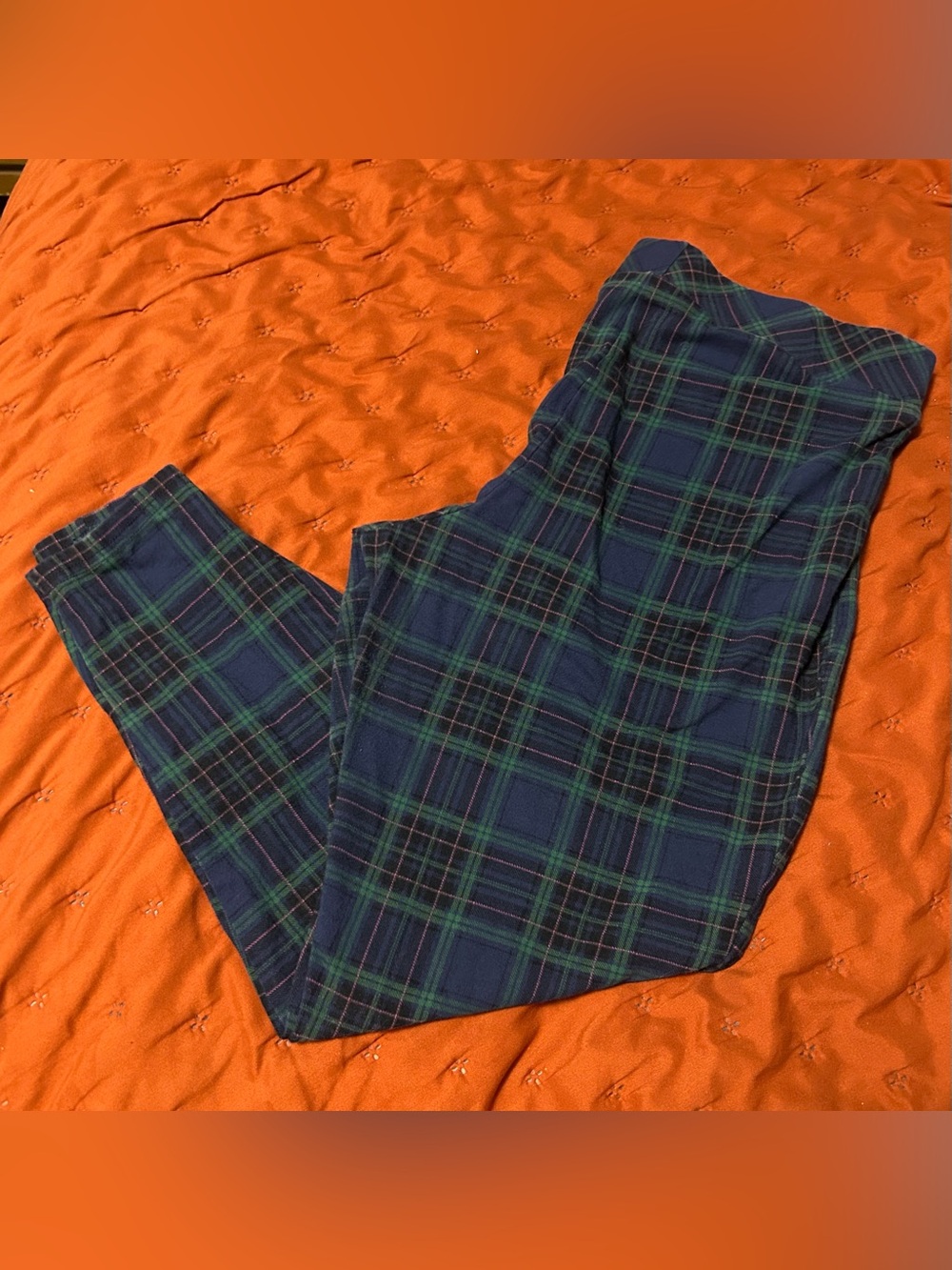 torrid Navy & Green Plaid Leggings 2X